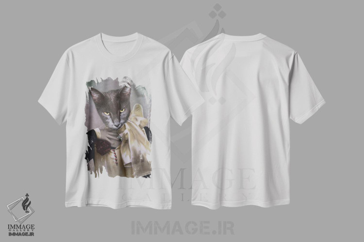 تیشرت طرح دار خانم گری، تزئینی اثر انیمال فَنسی | immage.ir