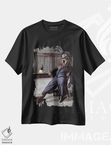 تیشرت طرح دار مرل، تزئینی اثر انیمال فَنسی | فروشگاه ایماژ