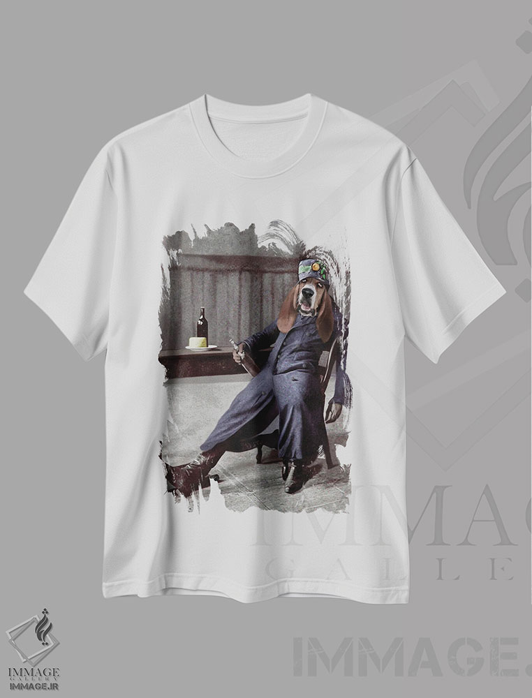 تیشرت طرح دار مرل، تزئینی اثر انیمال فَنسی | immage.ir