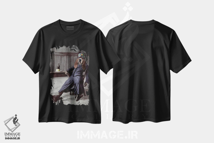 تیشرت طرح دار مرل، تزئینی اثر انیمال فَنسی | فروشگاه ایماژ