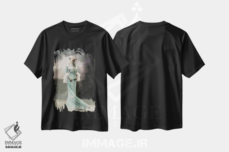 تیشرت طرح دار مایا، تزئینی اثر انیمال فَنسی | فروشگاه ایماژ