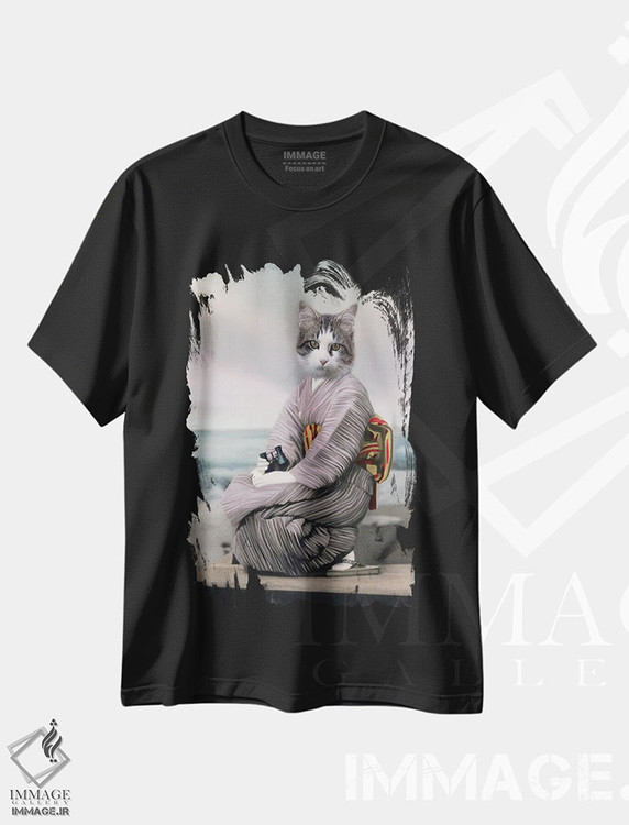 تیشرت طرح دار نکو چان، تزئینی اثر انیمال فَنسی | فروشگاه ایماژ
