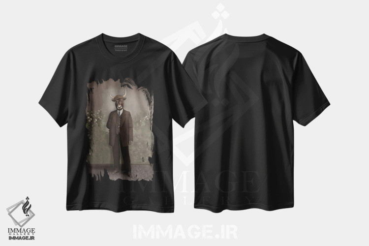 تیشرت طرح دار نیکلو، تزئینی اثر انیمال فَنسی | فروشگاه ایماژ