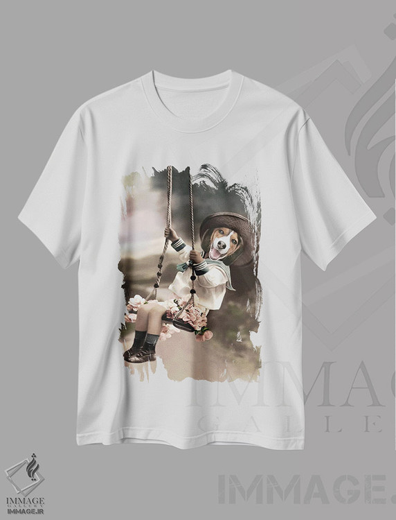تیشرت طرح دار پارکر، تزئینی اثر انیمال فَنسی | immage.ir
