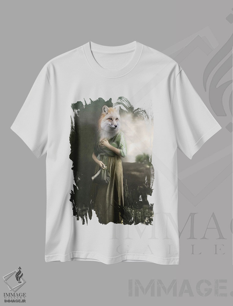 تیشرت طرح دار سیمزا، تزئینی اثر انیمال فَنسی | immage.ir