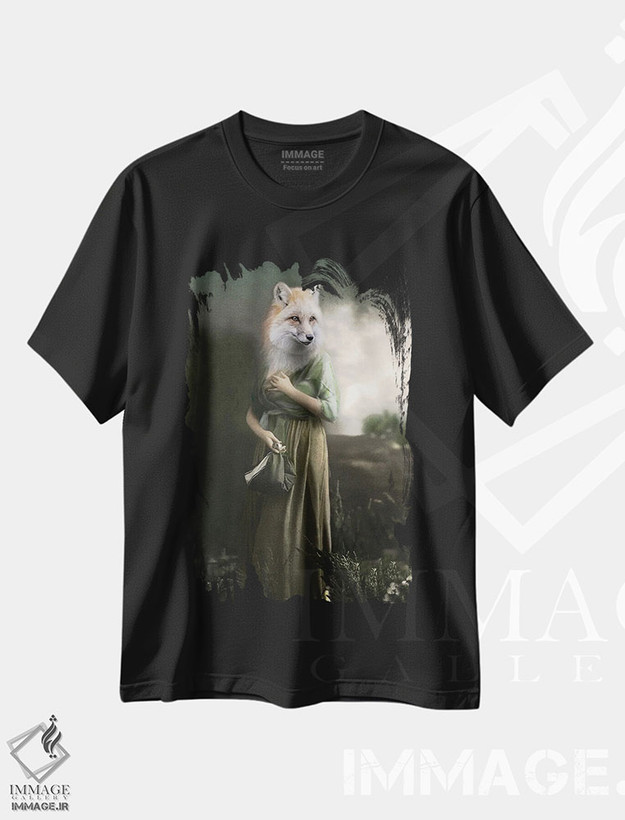 تیشرت طرح دار سیمزا، تزئینی اثر انیمال فَنسی | فروشگاه ایماژ