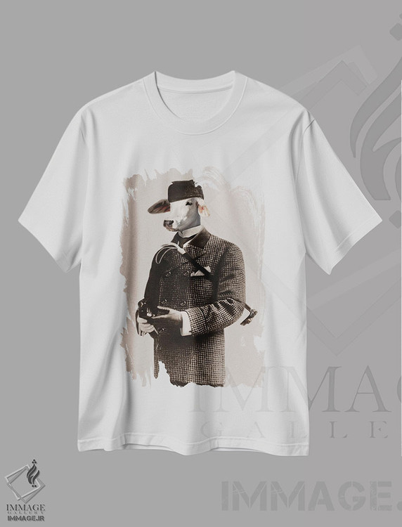 تیشرت طرح دار راجر، تزئینی اثر انیمال فَنسی | immage.ir