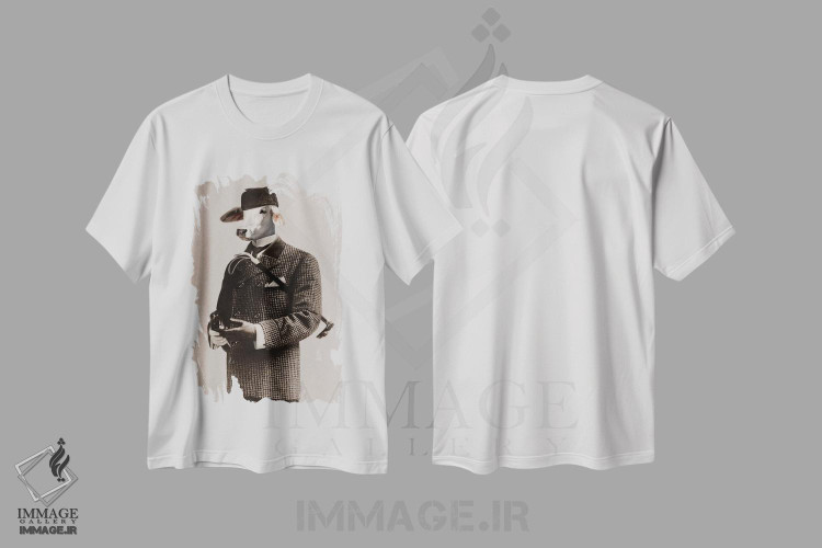 تیشرت طرح دار راجر، تزئینی اثر انیمال فَنسی | immage.ir