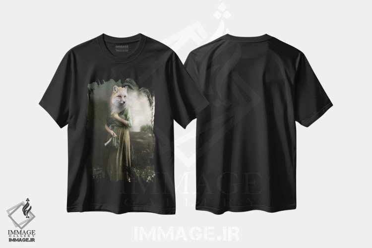 تیشرت طرح دار سیمزا، تزئینی اثر انیمال فَنسی | فروشگاه ایماژ