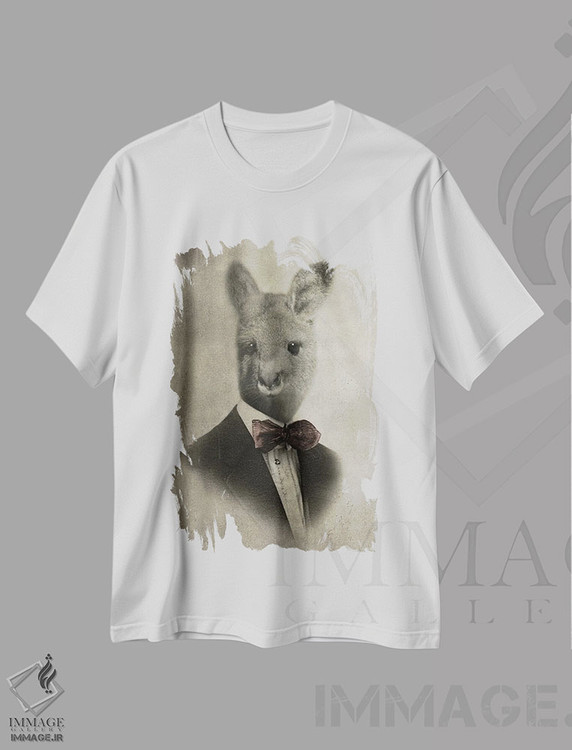 تیشرت طرح دار سر خندان پیشه، تزئینی اثر انیمال فَنسی | immage.ir
