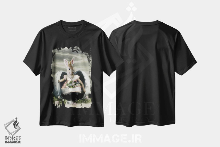 تیشرت طرح دار آوریل، تزئینی اثر انیمال فَنسی | فروشگاه ایماژ