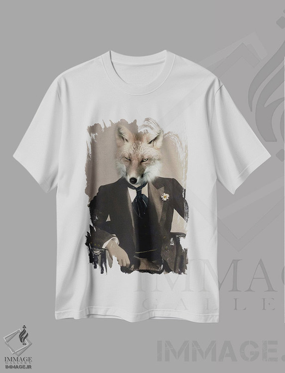 تیشرت طرح دار روباه تالبوت، تزئینی اثر انیمال فَنسی | immage.ir