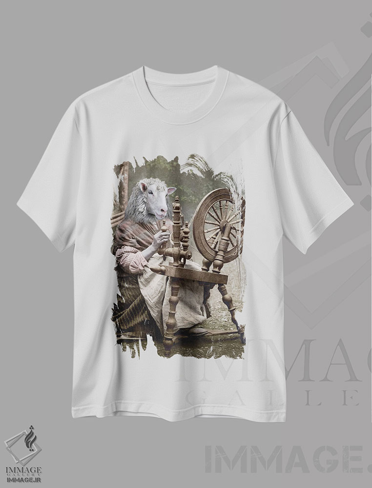 تیشرت طرح دار بافنده، تزئینی اثر انیمال فَنسی | immage.ir