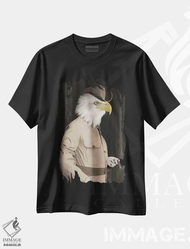 تیشرت طرح دار کلانتر، تزئینی اثر انیمال فَنسی | فروشگاه ایماژ