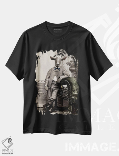 تیشرت طرح دار ونسان، تزئینی اثر انیمال فَنسی | فروشگاه ایماژ