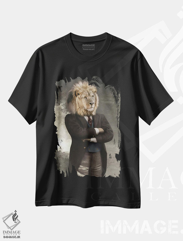 تیشرت طرح دار زوبا، تزئینی اثر انیمال فَنسی | فروشگاه ایماژ