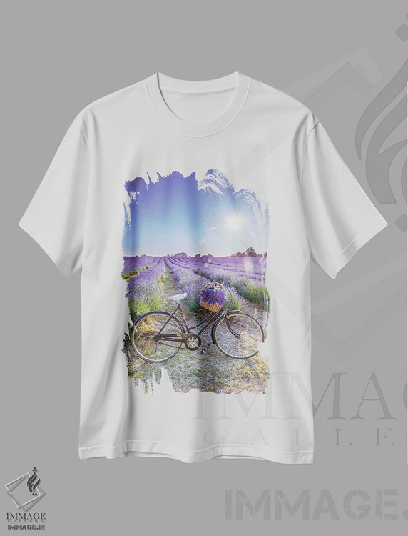 تیشرت طرح دار اسطوخودوس، تزئینی اثر آصاف فرانک | immage.ir