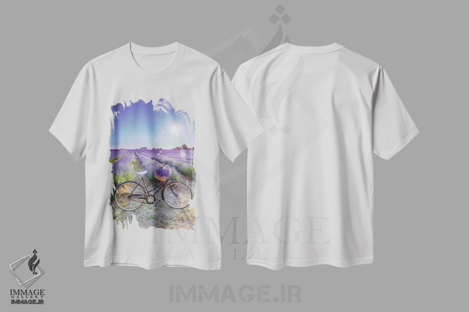 تیشرت طرح دار اسطوخودوس، تزئینی اثر آصاف فرانک | immage.ir