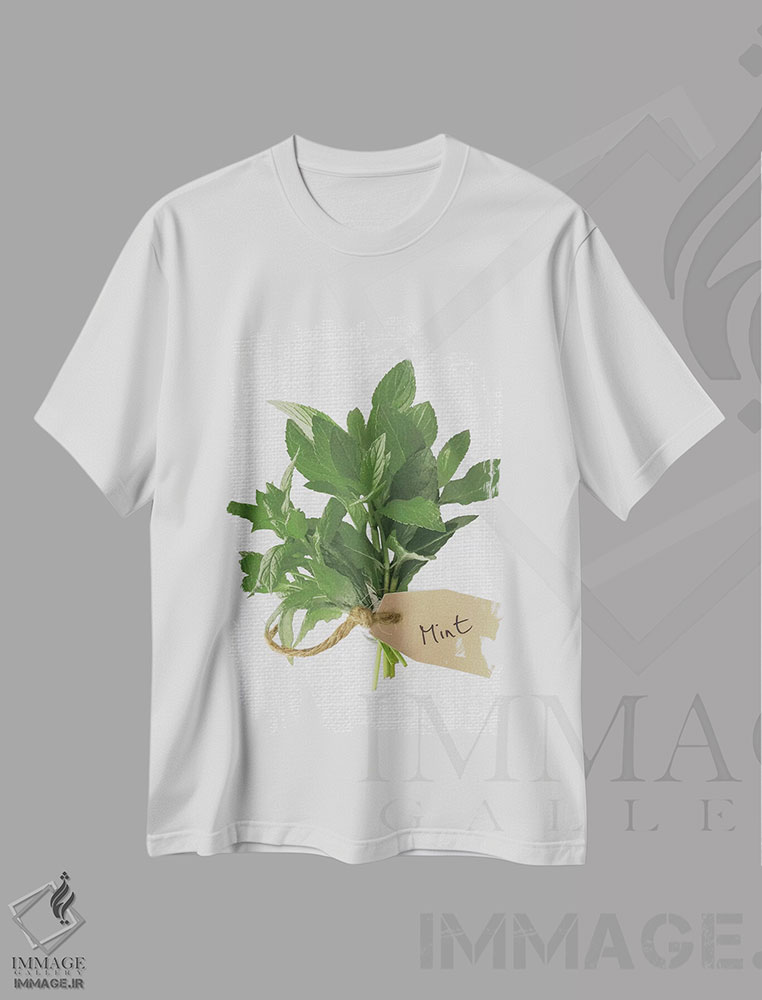 تیشرت طرح دار نعنا، دکور روستایی اثر آصاف فرانک | immage.ir