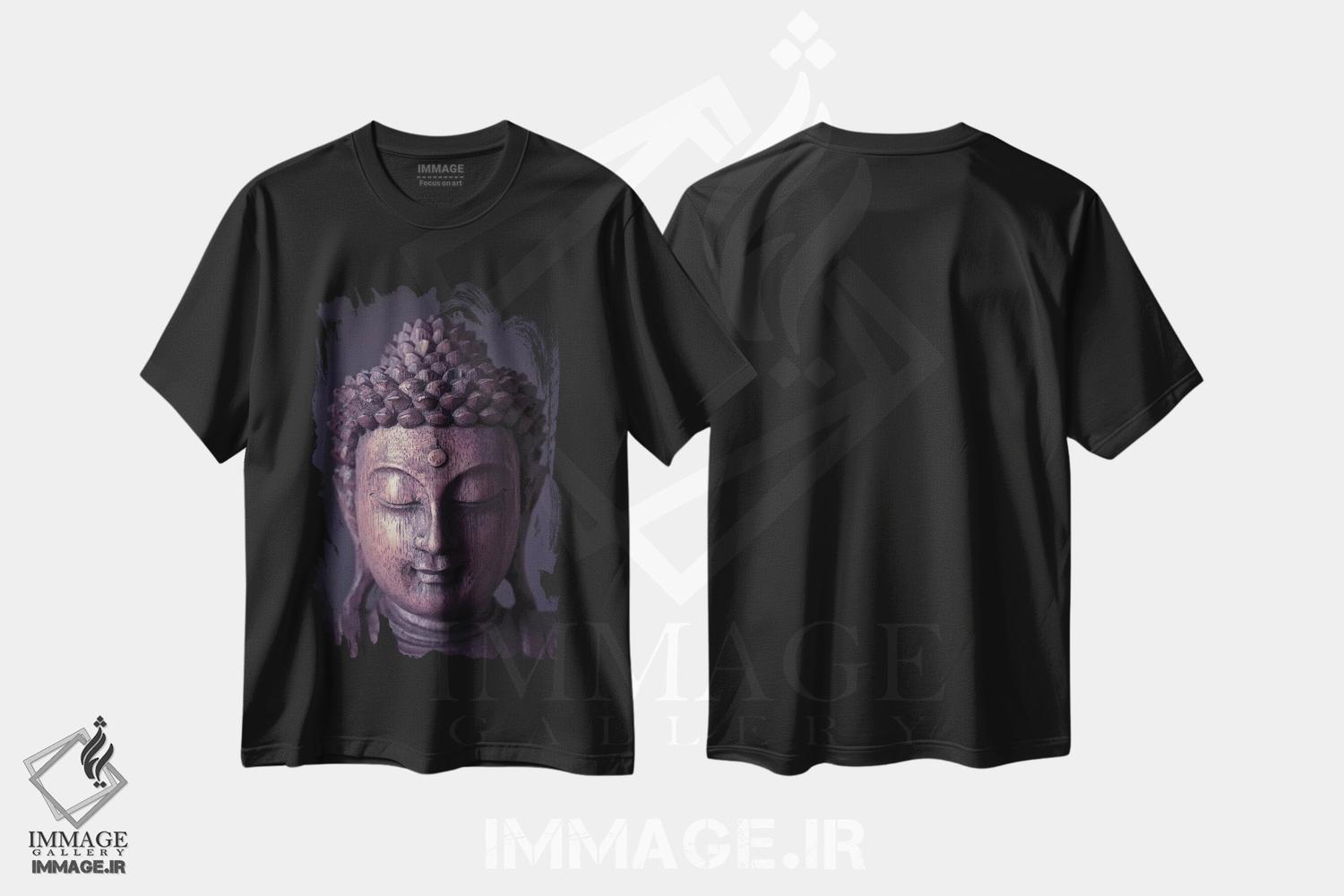 تیشرت طرح دار بودا چهارم، دکور معاصر اثر آصاف فرانک | فروشگاه ایماژ