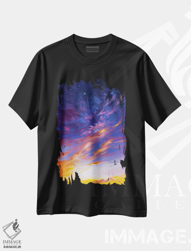 تیشرت طرح دار درخشش قله لانگز، دکور معاصر اثر آندریا فِیرفرویس | فروشگاه ایماژ