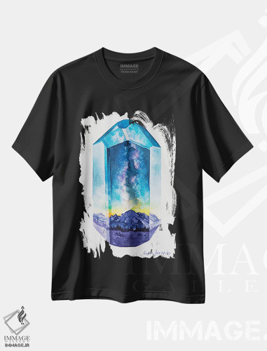 تیشرت طرح دار کوه کهکشان راه شیری، دکور معاصر اثر آندریا فِیرفرویس | فروشگاه ایماژ
