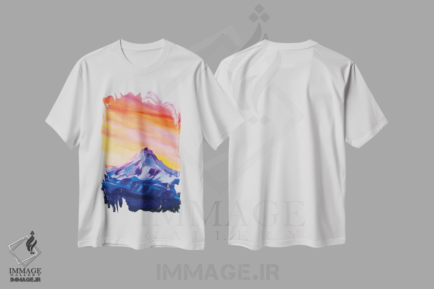 تیشرت طرح دار مطالعهٔ کوه اول، دکور معاصر اثر آندریا فِیرفرویس | immage.ir