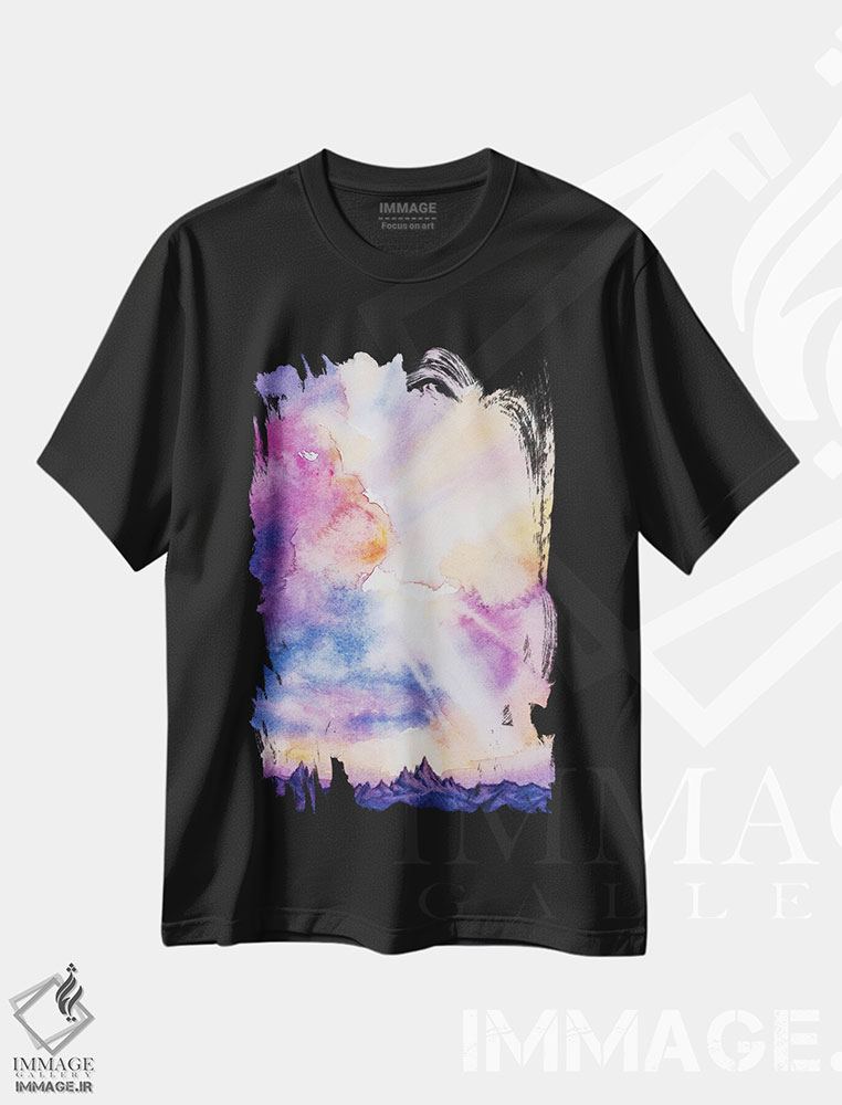 تیشرت طرح دار قله ها، دکور معاصر اثر آندریا فِیرفرویس | فروشگاه ایماژ
