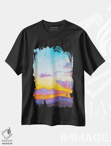 تیشرت طرح دار ابرهای طوفانی، دکور معاصر اثر آندریا فِیرفرویس | فروشگاه ایماژ