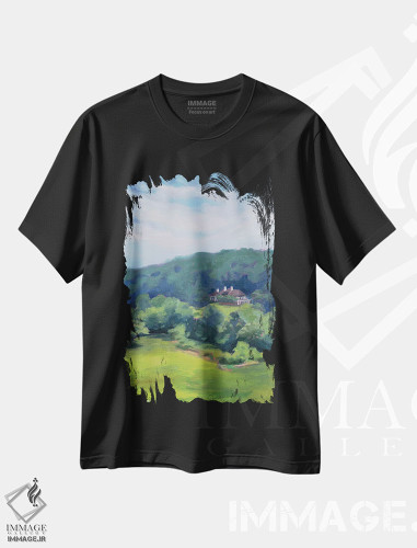 تیشرت طرح دار درختان بید، دکور معاصر اثر آندریا فِیرفرویس | فروشگاه ایماژ