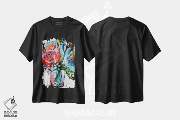 تیشرت طرح دار شکوفه های نوامبر شماره ۴، دکور معاصر اثر ای. فیتزسیمونز | فروشگاه ایماژ