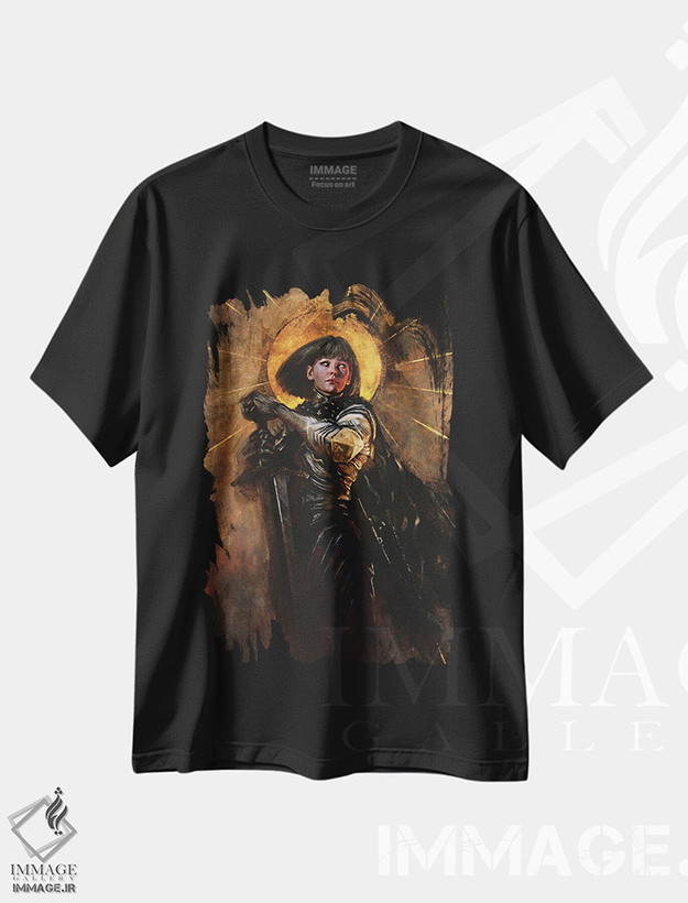 تیشرت طرح دار ژان دارک شماره ۲، دکوراسیون جایگزین اثر اناتو فینستارک | فروشگاه ایماژ
