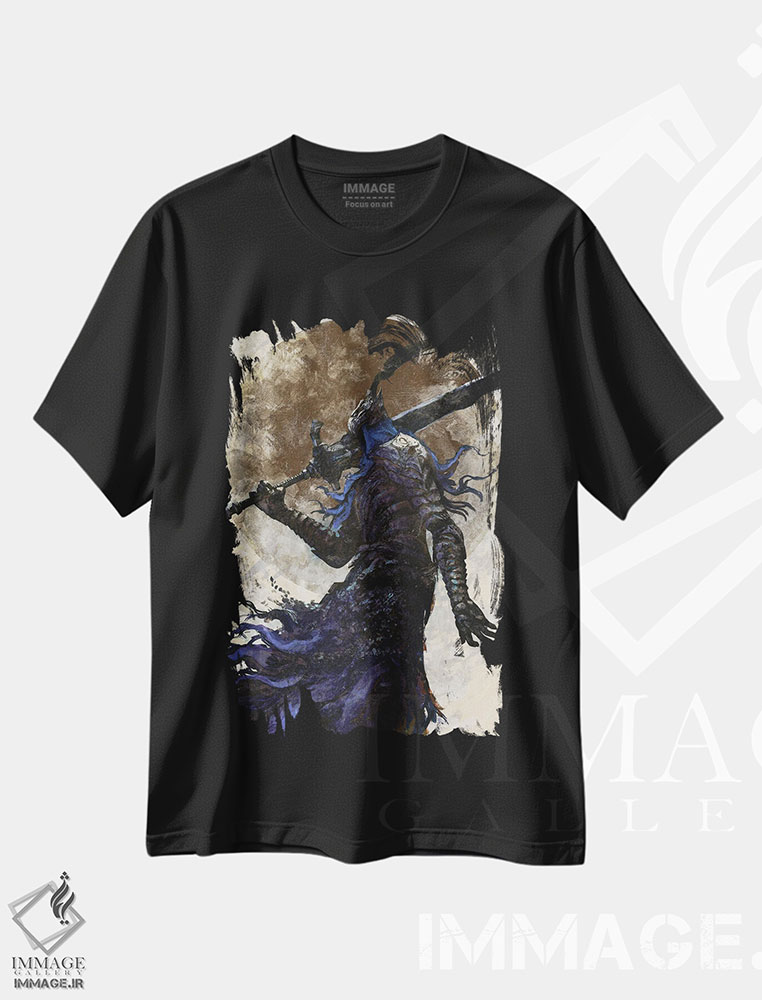 تیشرت طرح دار شوالیه اعماق، دکوراسیون جایگزین اثر اناتو فینستارک | فروشگاه ایماژ
