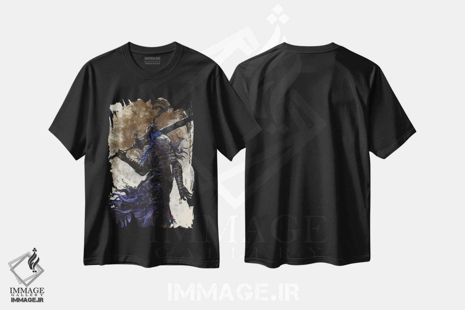 تیشرت طرح دار شوالیه اعماق، دکوراسیون جایگزین اثر اناتو فینستارک | فروشگاه ایماژ