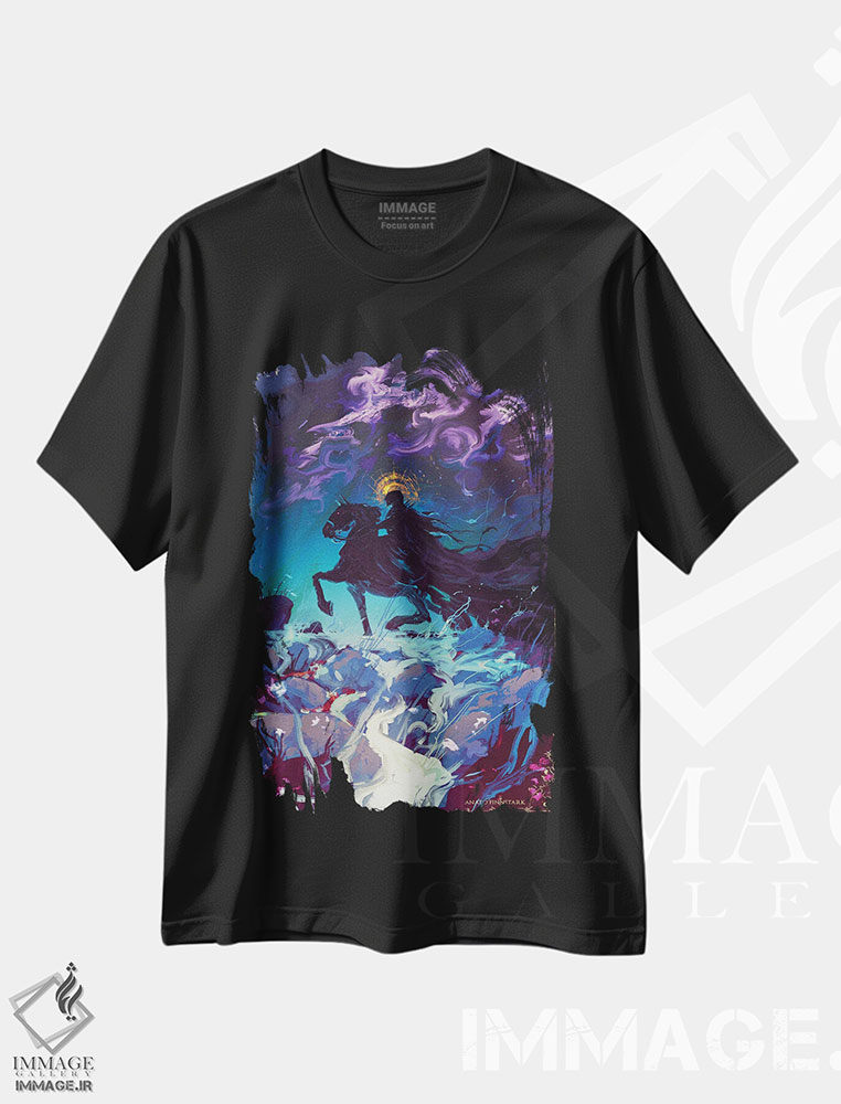 تیشرت طرح دار شوالیه خلأ، دکوراسیون جایگزین اثر اناتو فینستارک | فروشگاه ایماژ