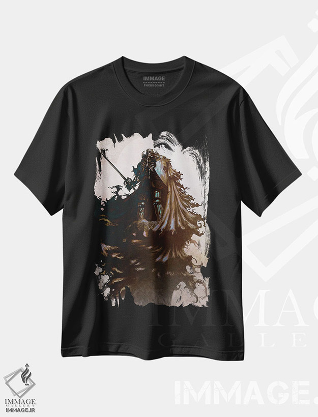 تیشرت طرح دار شوالیه جمجمه، دکوراسیون جایگزین اثر اناتو فینستارک | فروشگاه ایماژ
