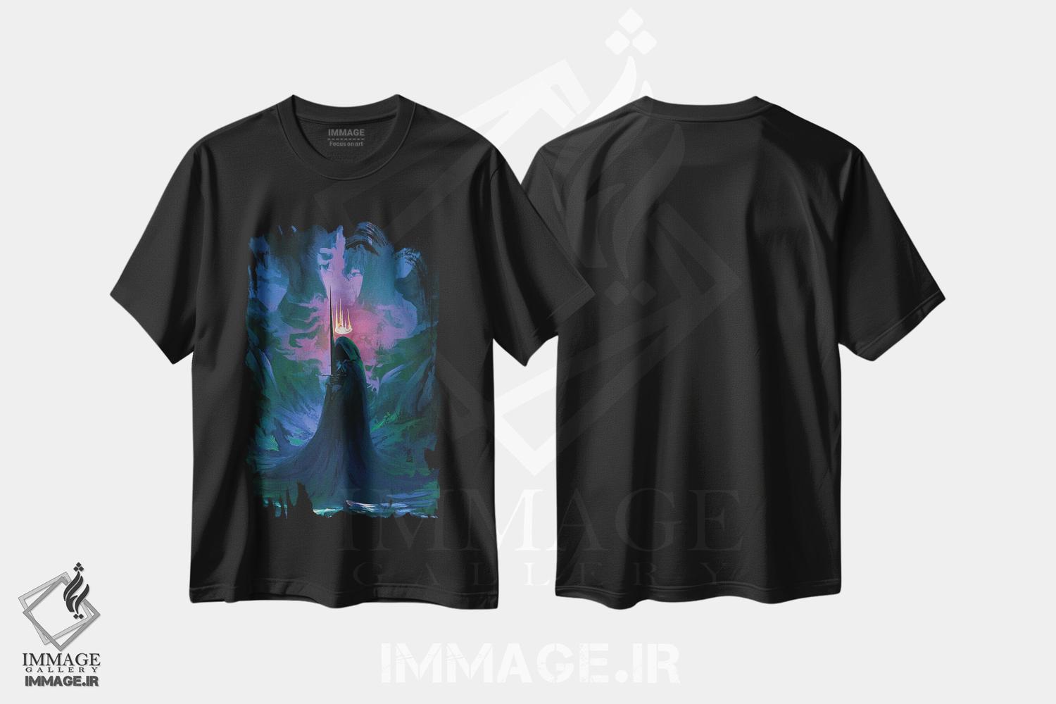 تیشرت طرح دار شبح حلقه، دکوراسیون جایگزین اثر اناتو فینستارک | فروشگاه ایماژ