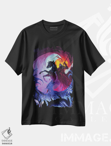 تیشرت طرح دار سنت جورج و اژدها، دکوراسیون جایگزین اثر اناتو فینستارک | فروشگاه ایماژ