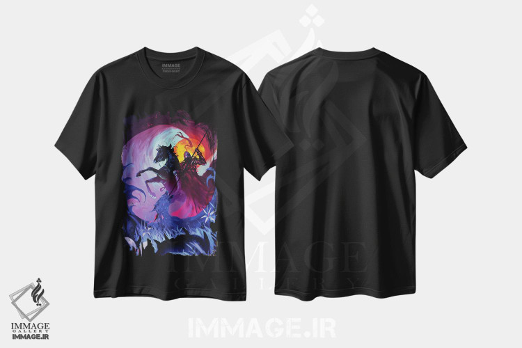 تیشرت طرح دار سنت جورج و اژدها، دکوراسیون جایگزین اثر اناتو فینستارک | فروشگاه ایماژ