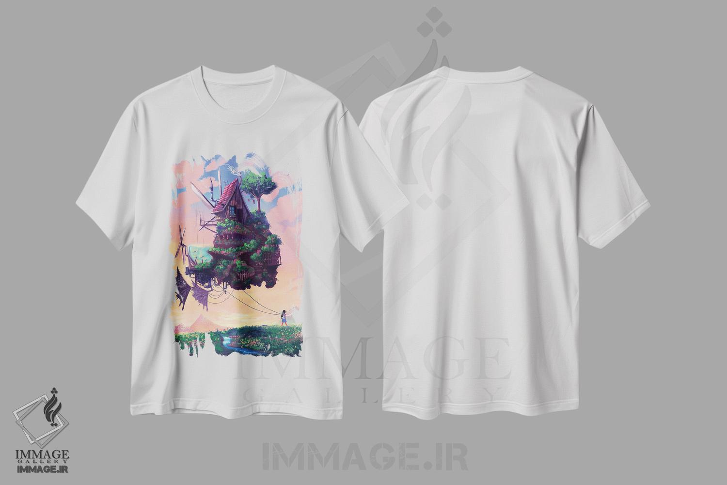 تیشرت طرح دار خانه متحرک، دکوراسیون جایگزین اثر اناتو فینستارک | immage.ir