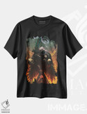 تیشرت طرح دار بین مرد و گرگ، دکوراسیون جایگزین اثر اناتو فینستارک | فروشگاه ایماژ