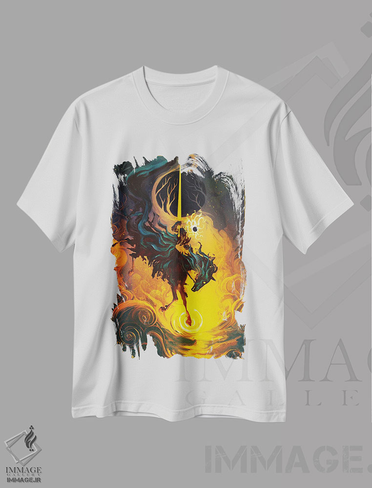 تیشرت طرح دار شوالیه کسوف، دکوراسیون جایگزین اثر اناتو فینستارک | immage.ir