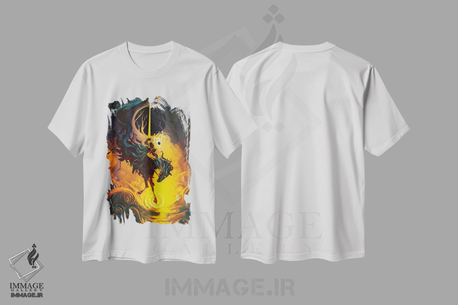 تیشرت طرح دار شوالیه کسوف، دکوراسیون جایگزین اثر اناتو فینستارک | immage.ir