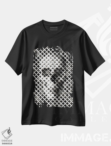 تیشرت طرح دار حصیر، هنر دیجیتال اثر علی گولچ | فروشگاه ایماژ