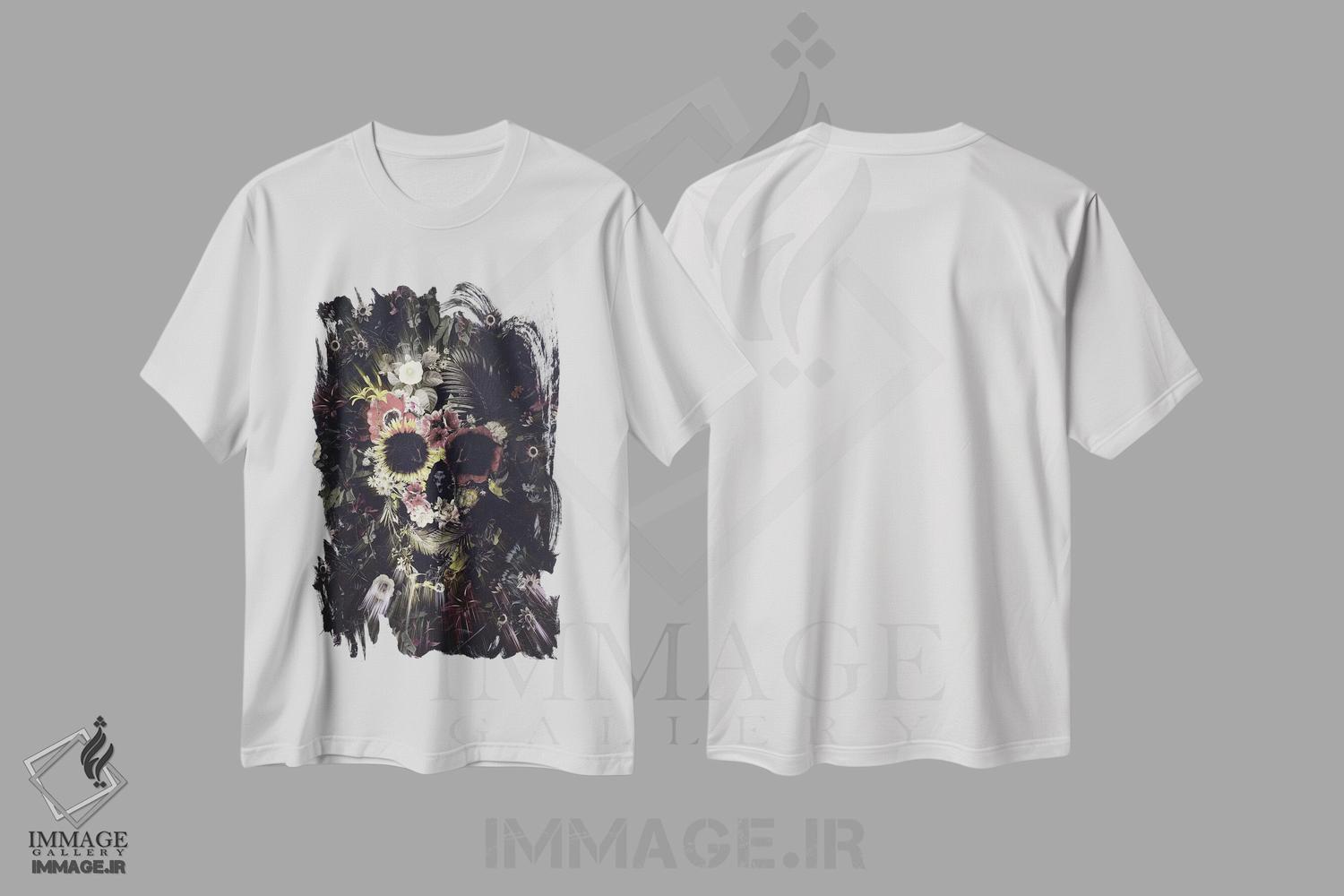 تیشرت طرح دار جمجمه باغی، دکوراسیون جایگزین اثر علی گولچ | immage.ir