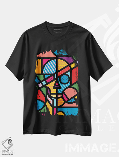 تیشرت طرح دار جمجمه ویترای شماره ۲، هنر دیجیتال اثر علی گولچ | فروشگاه ایماژ
