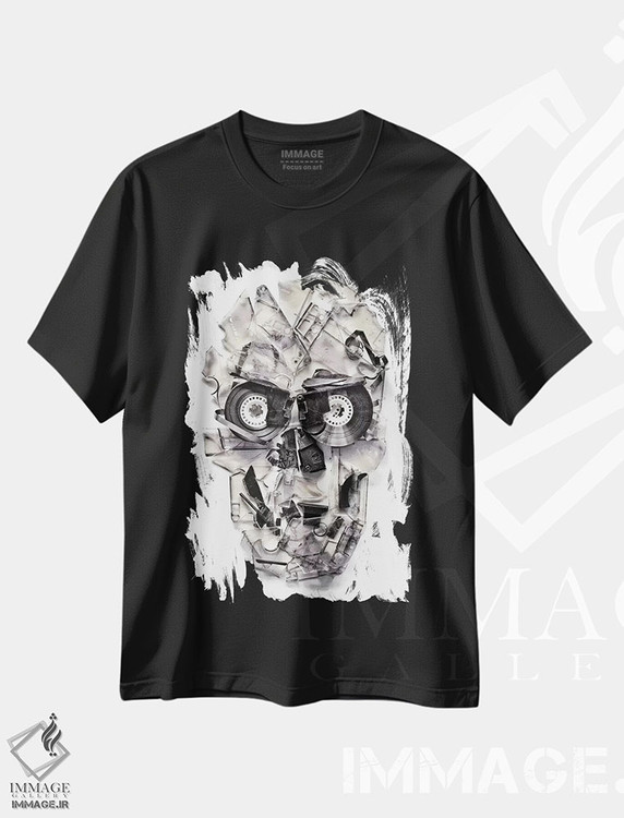 تیشرت طرح دار ضبط خانگی، دکوراسیون جایگزین اثر علی گولچ | فروشگاه ایماژ