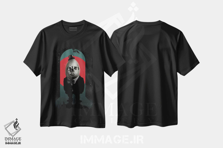 تیشرت طرح دار هامپتی دامپتی، دکوراسیون جایگزین اثر علی گولچ | فروشگاه ایماژ