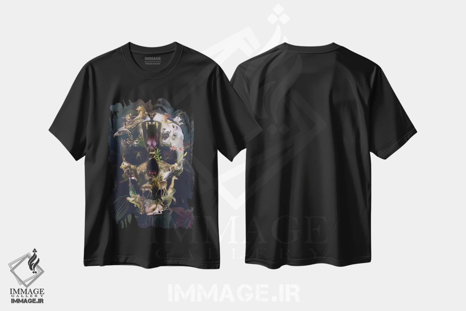 تیشرت طرح دار قلمرو، دکوراسیون جایگزین اثر علی گولچ | فروشگاه ایماژ