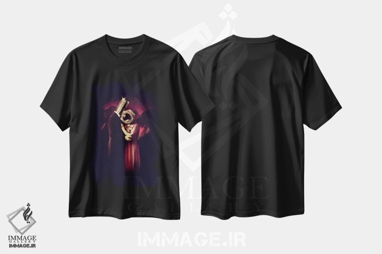 تیشرت طرح دار بی خیال عشق، دکوراسیون جایگزین اثر علی گولچ | فروشگاه ایماژ